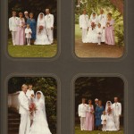 Bröllopsfoto 1985 Brudnäbb: Sara Bergman, Tärna och markalk: Jan och Karin Persson samt mor och far, Signe och Lauritz Ullerud